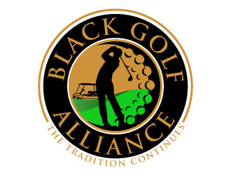 Black Golf Alliance logo design by daywalker