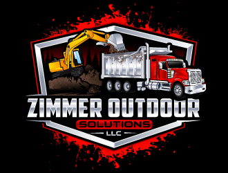 Zimmer outdoor solutions llc logo design by LucidSketch