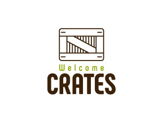 Welcome Crates logo design by aryamaity