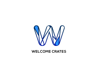 Welcome Crates logo design by robiulrobin