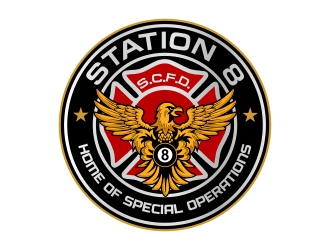 Station 8 logo design by rizuki