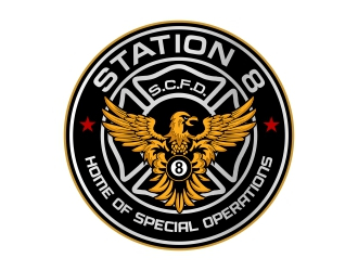 Station 8 logo design by rizuki