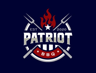 Patriot BBQ  logo design by dasigns