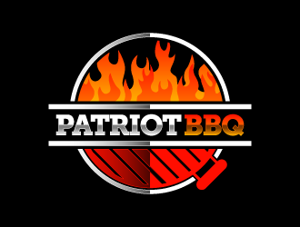 Patriot BBQ  logo design by pencilhand