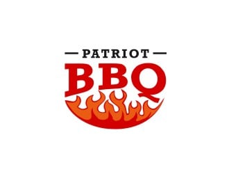 Patriot BBQ  logo design by maspion