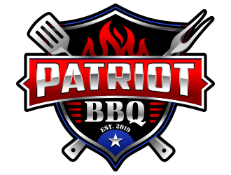 Patriot BBQ  logo design by ingepro