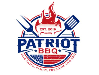 Patriot BBQ  logo design by dasigns