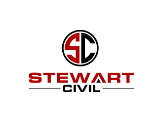 Stewart Civil logo design by MarkindDesign