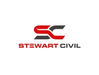 Stewart Civil logo design by maspion