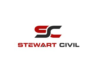 Stewart Civil logo design by maspion