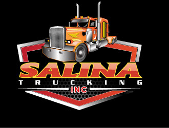 Salina Trucking Inc logo design by Suvendu