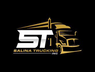 Salina Trucking Inc logo design by sanworks