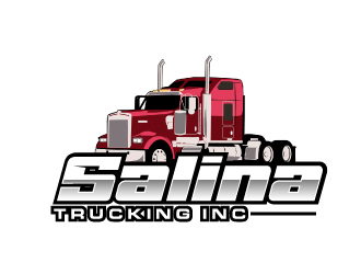 Salina Trucking Inc logo design by AamirKhan