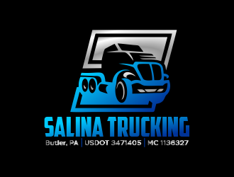 Salina Trucking Inc logo design by Gwerth