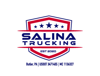 Salina Trucking Inc logo design by josephope