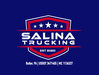 Salina Trucking Inc logo design by josephope