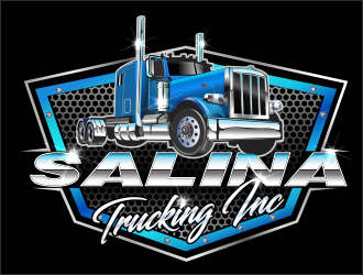 Salina Trucking Inc logo design by bosbejo