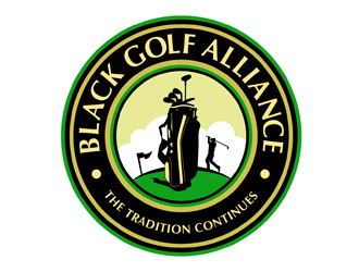 Black Golf Alliance logo design by DreamLogoDesign