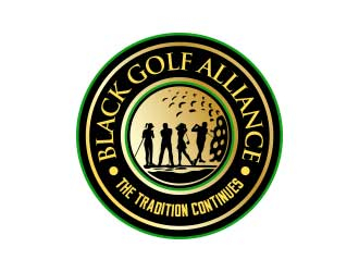 Black Golf Alliance logo design by daanDesign