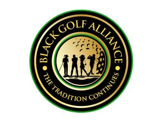 Black Golf Alliance logo design by daanDesign