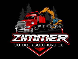 Zimmer outdoor solutions llc logo design by DreamLogoDesign