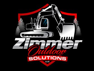 Zimmer outdoor solutions llc logo design by DreamLogoDesign