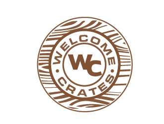 Welcome Crates logo design by AamirKhan