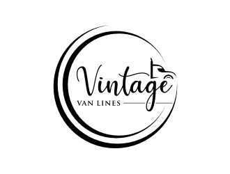 vintage van lines logo design by KQ5