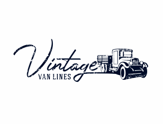 vintage van lines logo design by hidro