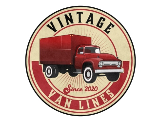 vintage van lines logo design by rizuki