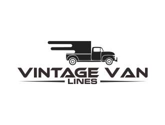 vintage van lines logo design by qqdesigns