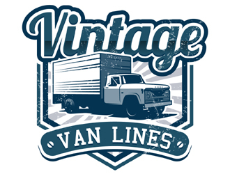 vintage van lines logo design by MAXR