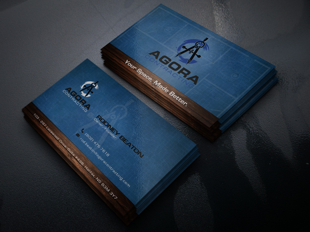 Agora Contracting logo design by Gelotine