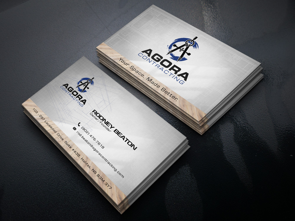 Agora Contracting logo design by Gelotine