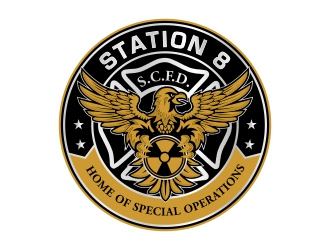 Station 8 logo design by rizuki