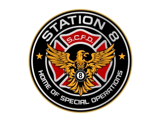 Station 8 logo design by rizuki