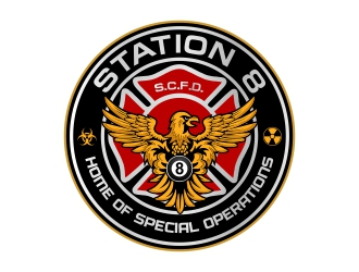 Station 8 logo design by rizuki