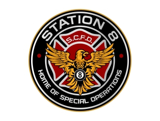 Station 8 logo design by rizuki