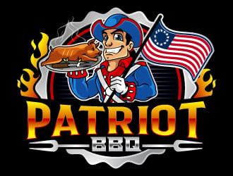 Patriot BBQ  logo design by dasigns