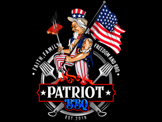 Patriot BBQ  logo design by Suvendu