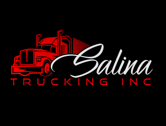 Salina Trucking Inc logo design by bosbejo