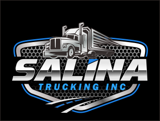 Salina Trucking Inc logo design by bosbejo