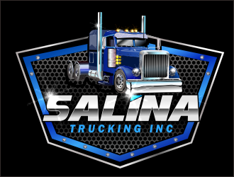 Salina Trucking Inc logo design by bosbejo