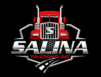 Salina Trucking Inc logo design by 3Dlogos