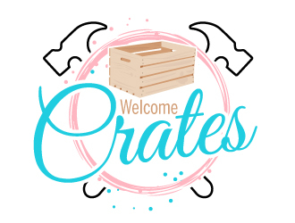 Welcome Crates logo design by AamirKhan