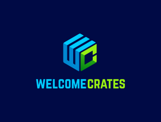 Welcome Crates logo design by mashoodpp