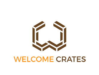 Welcome Crates logo design by nikkl