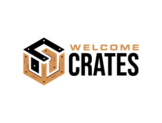 Welcome Crates logo design by MUSANG