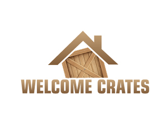 Welcome Crates logo design by Roma