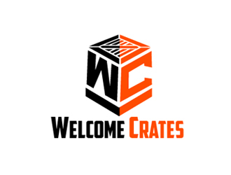 Welcome Crates logo design by Roma